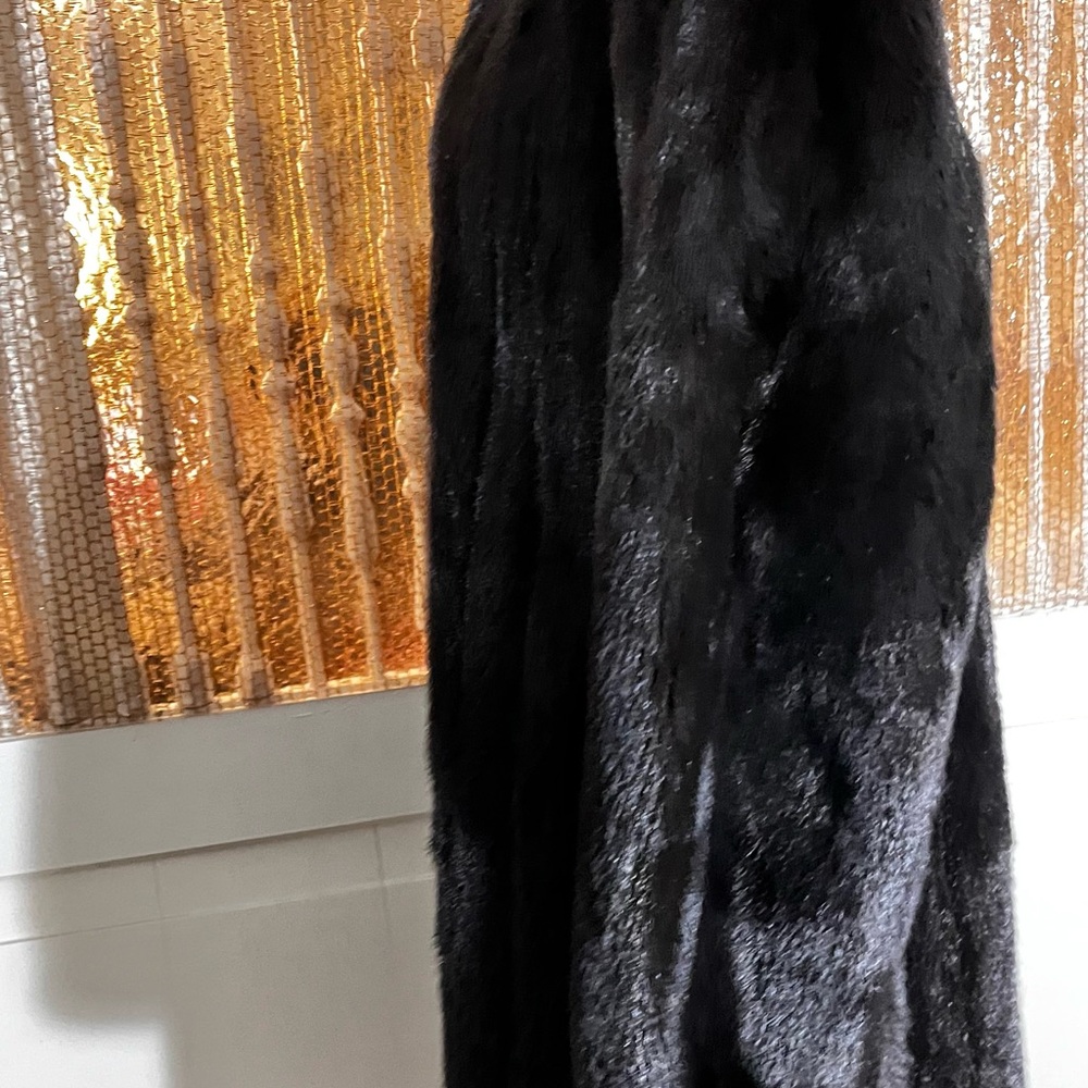 Classic Black Faux Fur Coat - Elegant Women's Outerwear